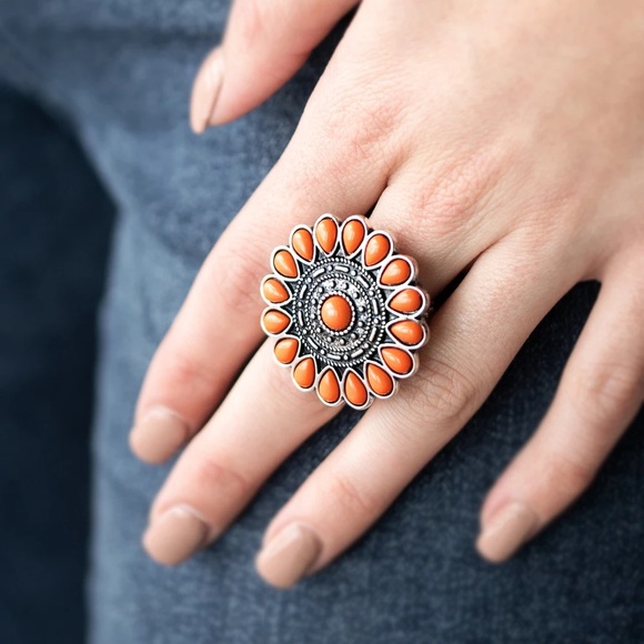 ❤️🔥$5/$25❤️🔥Posy Paradise - Orange - Ring